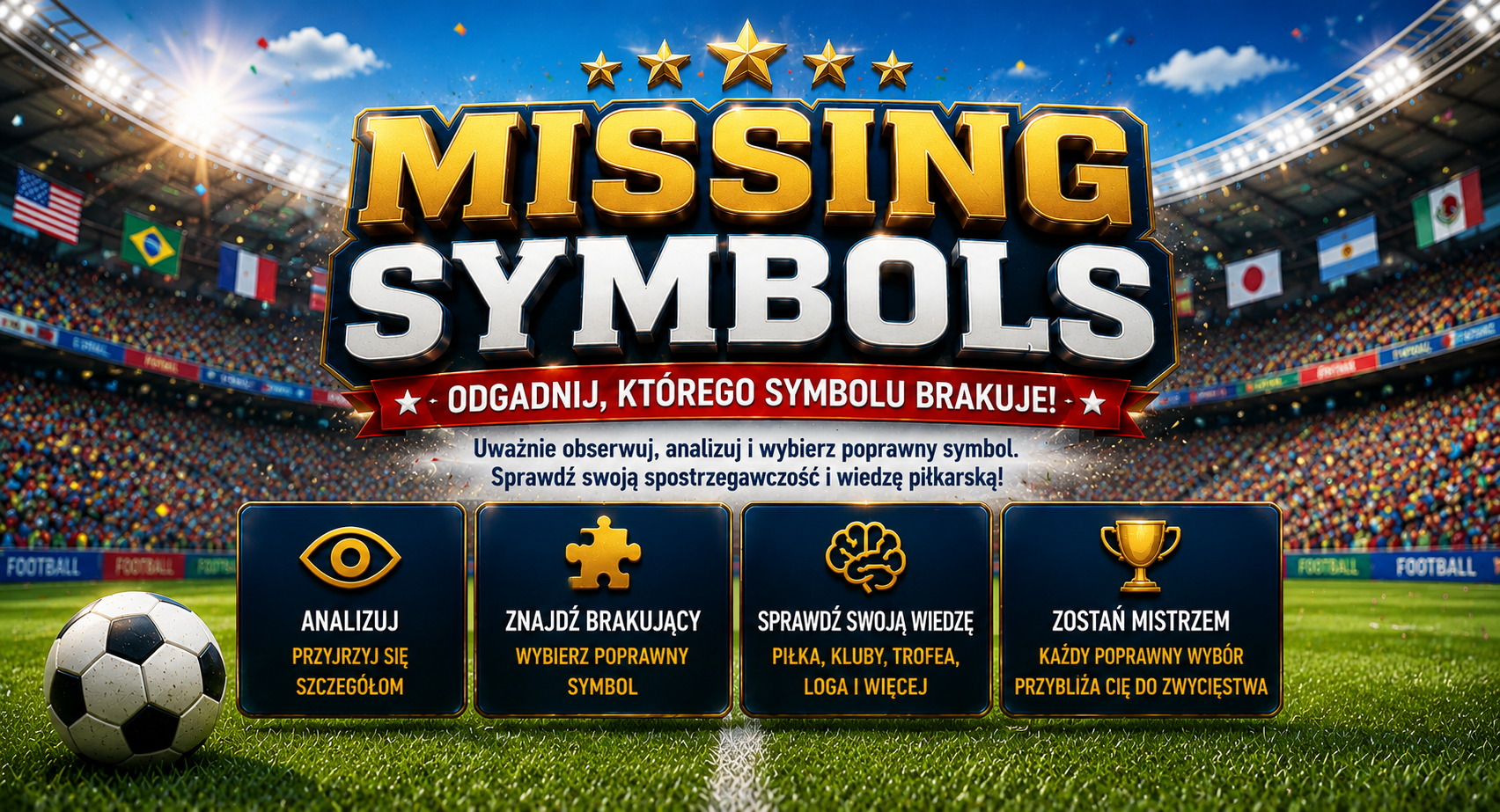 Missing Symbols — odgadnij, którego symbolu brakuje